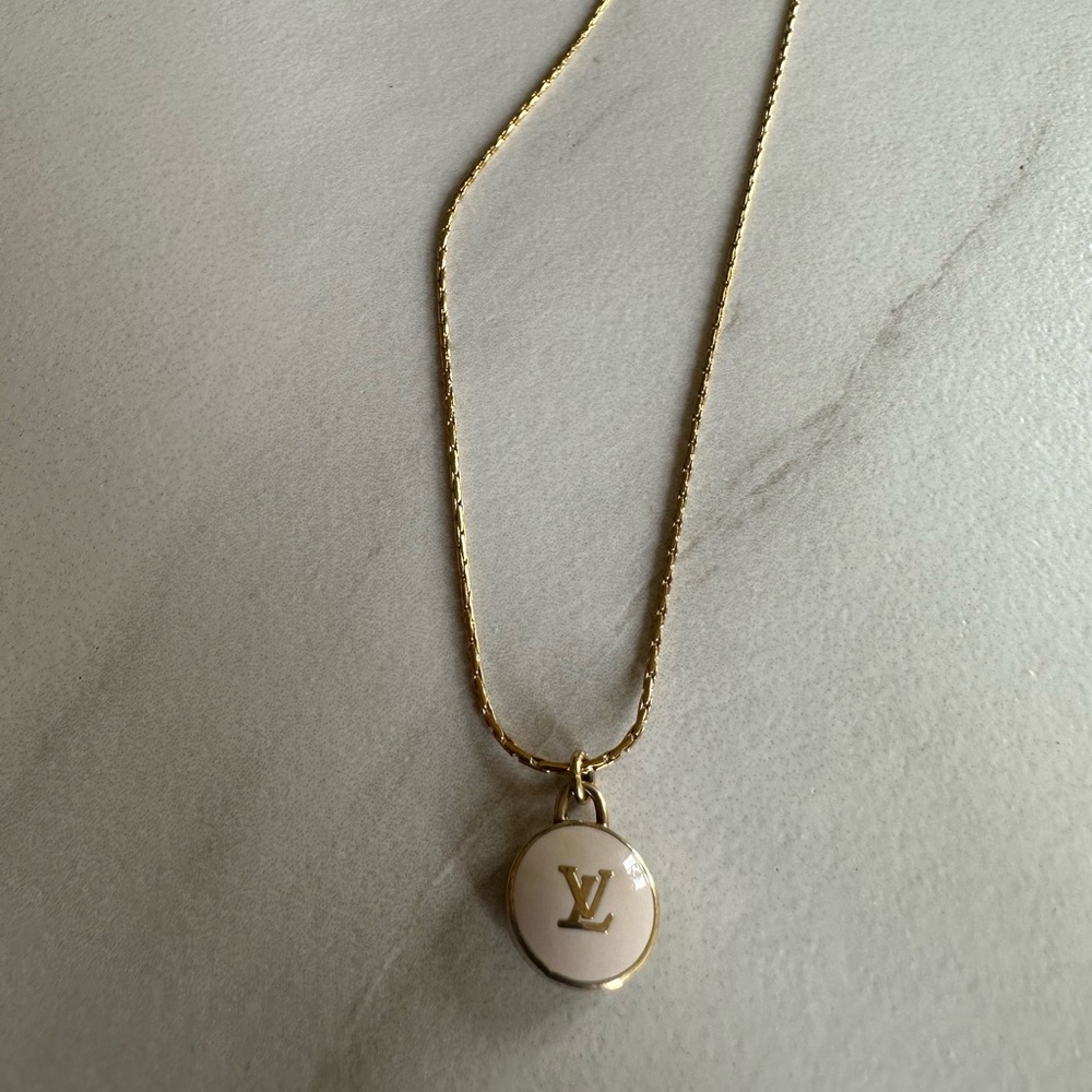 Louis Vuitton off white charm necklace